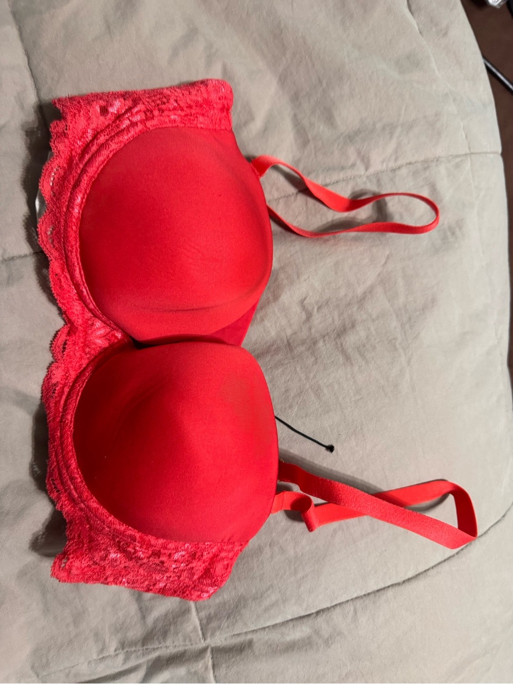 Red Lace-Trim T-Shirt Bra - Cosabella Women Intimates